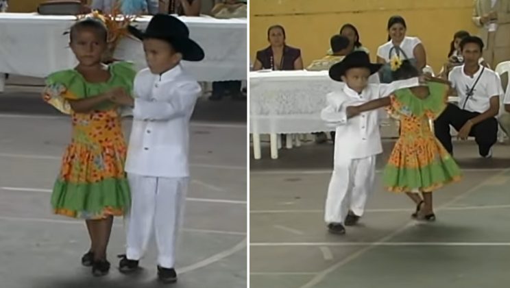 3-Year-Old Dancers Perform The “Joropo” In Front Of Hundreds Of People