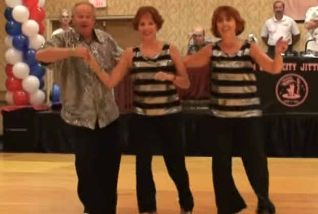 Dance Routine Was Going Perfectly Until The Woman In Stripes Comes In